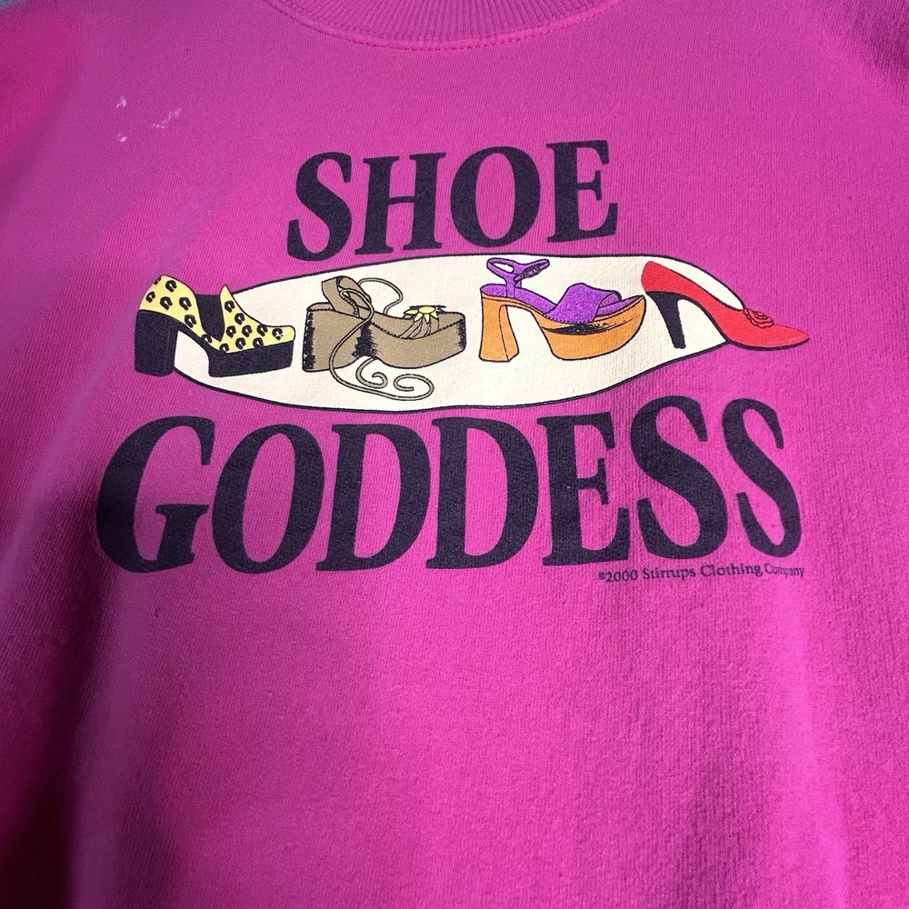 Shoe Goddess Crewneck Sweatshirt Women‎ Size 2xl Pink - Picture 4 of 7